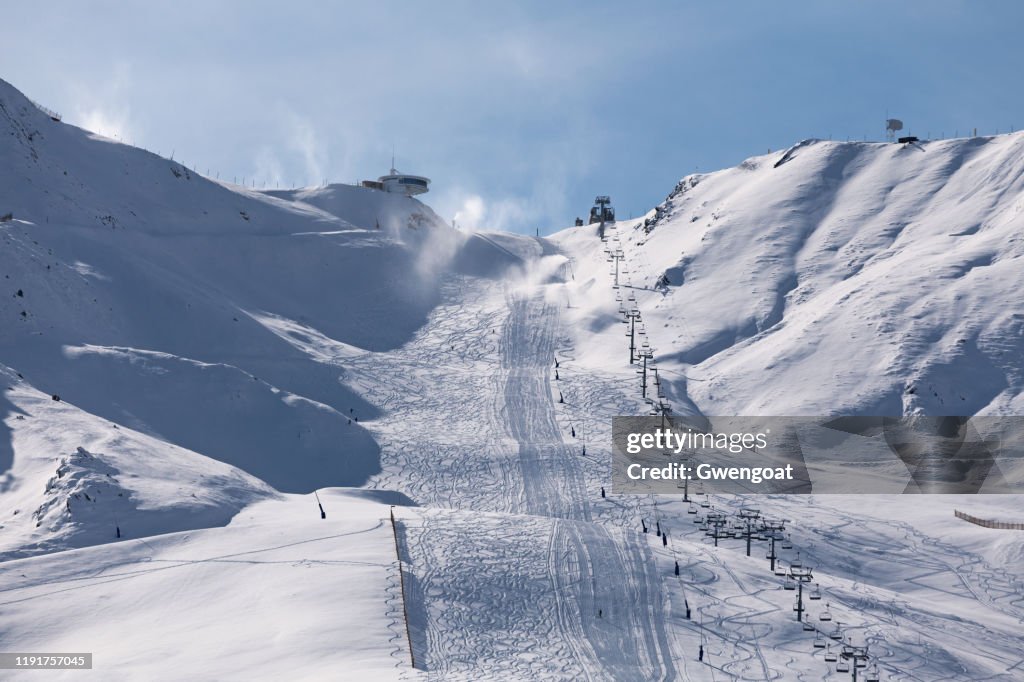 Ski resort of Grandvalira in Andorra