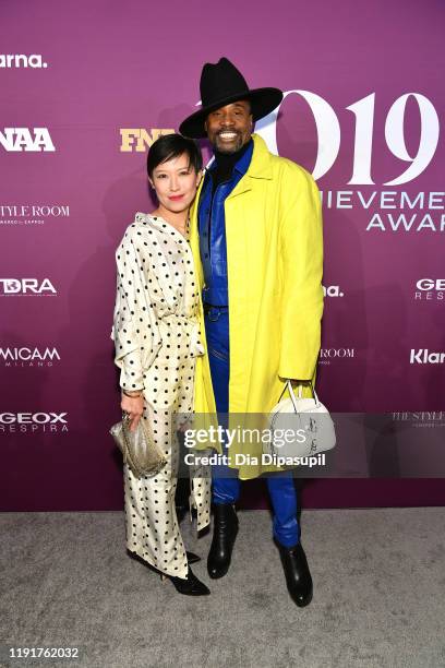 Sandra Choi and Billy Porter attends 2019 FN Achievement Awards at IAC Building on December 03, 2019 in New York City.