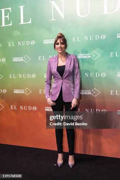 Anna Simon attends "El Nudo" presentation by Atresmedia on December 3, 2019 in Madrid, Spain.