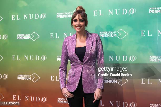 Anna Simon attends "El Nudo" presentation by Atresmedia on December 3, 2019 in Madrid, Spain.