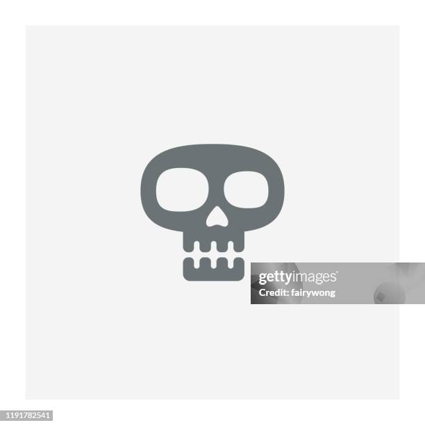 skull icon - x ray machine stock illustrations