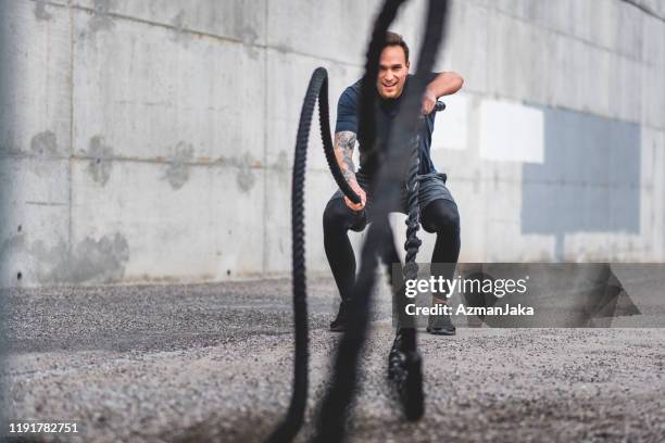 Outside Battle Rope Battle Rope Photos and Premium High Res Pictures - Getty Images