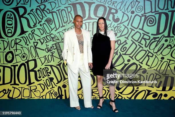 Skin Skunk Anansie and Ladyfag attend the Dior Men's Fall 2020 Runway Show on December 03, 2019 in Miami, Florida.