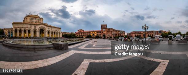 armenian cityscape - the capital of the armenian city stock pictures, royalty-free photos & images
