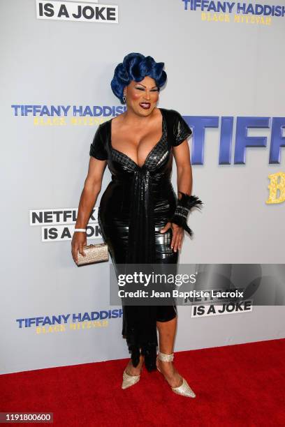 Flame Monroe attends Tiffany Haddish Black Mitzvah at SLS Hotel on December 03, 2019 in Beverly Hills, California.