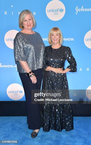 Kelly Thompson and Carol Hamilton at the 15th Annual UNICEF Snowflake Ball 2019 at 60 Wall Street Atrium on December 03, 2019 in New York City.