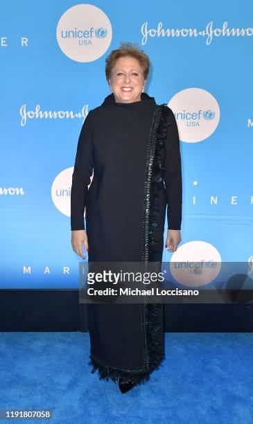 Former CEO and President of UUSA, Caryl M. Stern at the 15th Annual UNICEF Snowflake Ball 2019 at 60 Wall Street Atrium on December 03, 2019 in New...