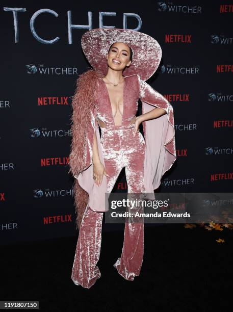 Lorena Haliti attends the photocall for Netflix's "The Witcher" Season 1 at the Egyptian Theatre on December 03, 2019 in Hollywood, California.