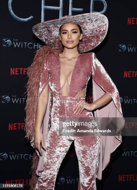 Lorena Haliti attends the photocall for Netflix's "The Witcher" Season 1 at the Egyptian Theatre on December 03, 2019 in Hollywood, California.
