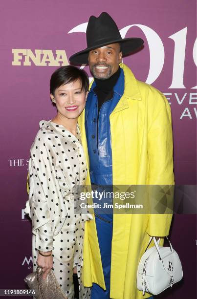 Designer Sandra Choi and Billy Porter attend the 2019 FN Achievement Awards at IAC Building on December 03, 2019 in New York City.