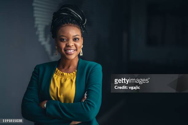 portrait of young businesswoman - south africa stock pictures, royalty-free photos & images