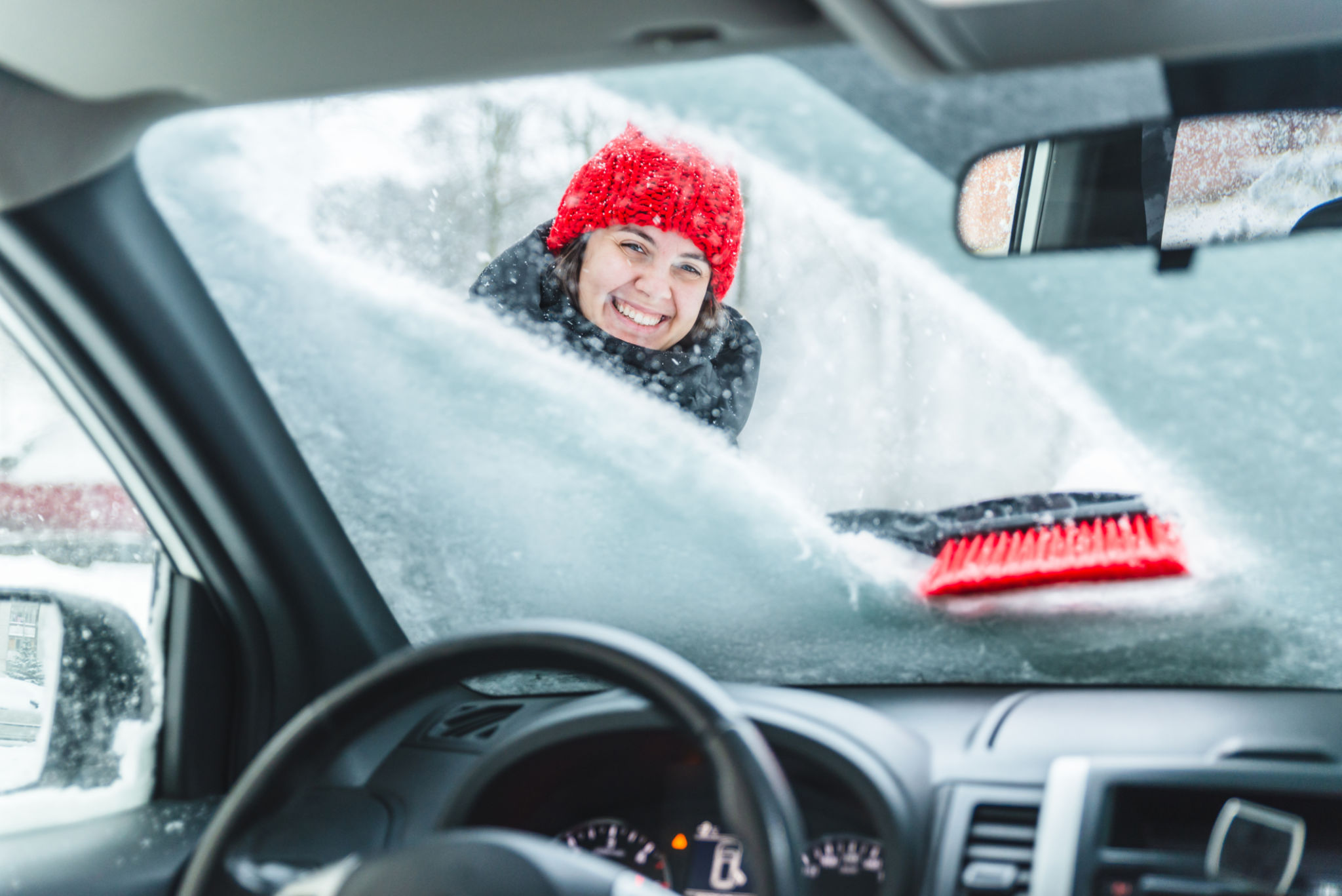 winter car cleaning