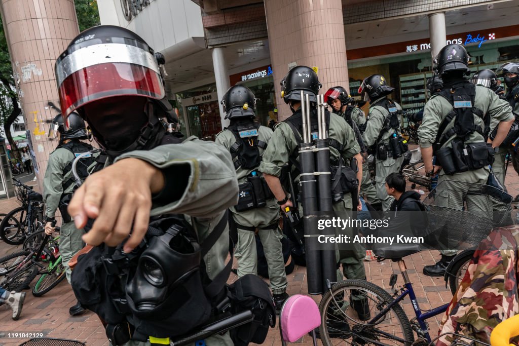 Anti Riot Fair Protesters are detained by riot police during a rally against... News ...