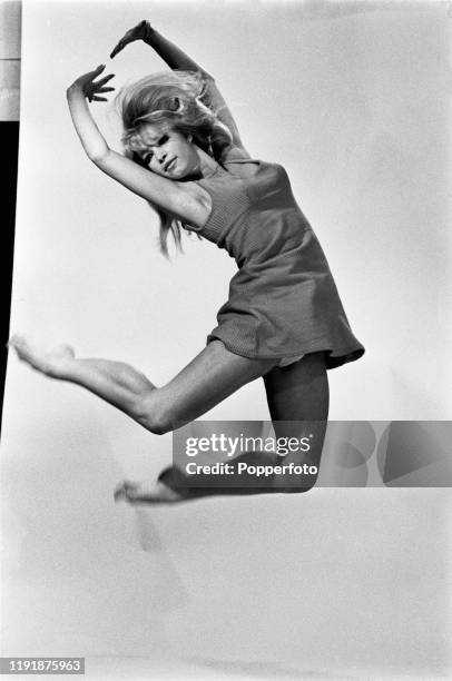 English dancer Babs Lord of dance troupe Pan's People, dances in a studio in August 1967.