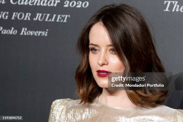 British actress Claire Foy during the presentation of the Pirelli 2020 Calendar at the Verona Philharmonic Theater. Verona , December 3rd, 2019