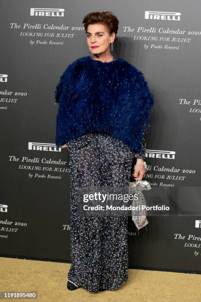 Italian model Antonia Dell'Atte during the presentation of the Pirelli 2020 Calendar at the Verona Philharmonic Theater. Verona , December 3rd, 2019