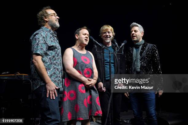 Page McConnell, Jon Fishman, Trey Anastasio, and Mike Gordon of Phish perform a live exclusive concert for SiriusXM and Pandora listeners at The Met...