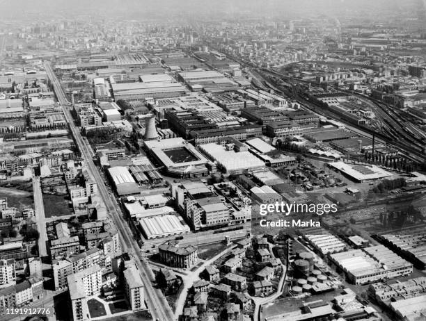 Pirelli factories. Bicocca. Milano. 1971.