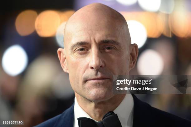 Mark Strong attends the "1917" World Premiere and Royal Performance at Odeon Luxe Leicester Square on December 04, 2019 in London, England.