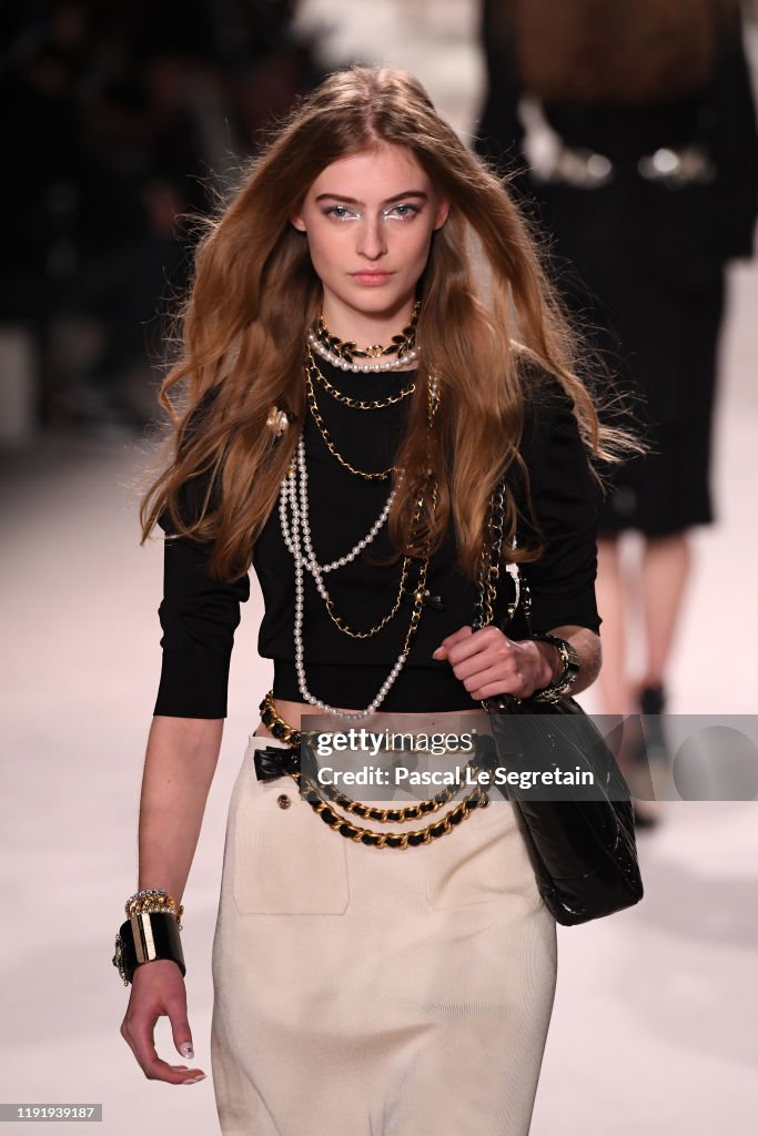 Chanel Metiers D'Art 2019-2020 : Runway At Le Grand Palais In Paris