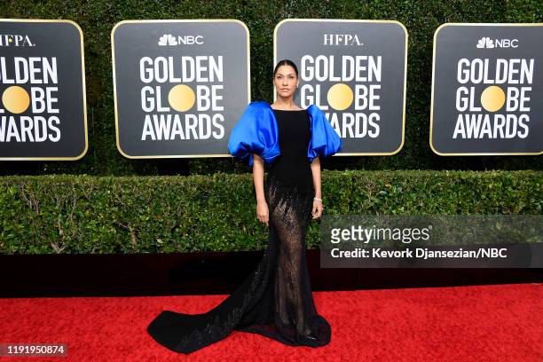 77th ANNUAL GOLDEN GLOBE AWARDS -- Pictured: Janina Gavankar arrives to the 77th Annual Golden Globe Awards held at the Beverly Hilton Hotel on...
