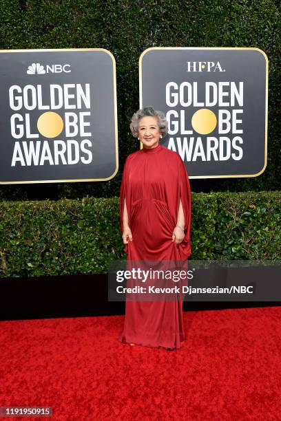 77th ANNUAL GOLDEN GLOBE AWARDS -- Pictured: Zhao Shuzhen arrives to the 77th Annual Golden Globe Awards held at the Beverly Hilton Hotel on January...