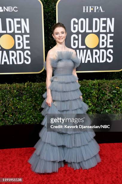 77th ANNUAL GOLDEN GLOBE AWARDS -- Pictured: Thomasin McKenzie arrives to the 77th Annual Golden Globe Awards held at the Beverly Hilton Hotel on...