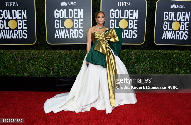 77th ANNUAL GOLDEN GLOBE AWARDS -- Pictured: Jennifer Lopez arrives to the 77th Annual Golden Globe Awards held at the Beverly Hilton Hotel on...