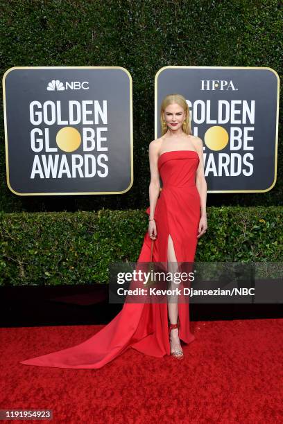 77th ANNUAL GOLDEN GLOBE AWARDS -- Pictured: Nicole Kidman arrives to the 77th Annual Golden Globe Awards held at the Beverly Hilton Hotel on January...