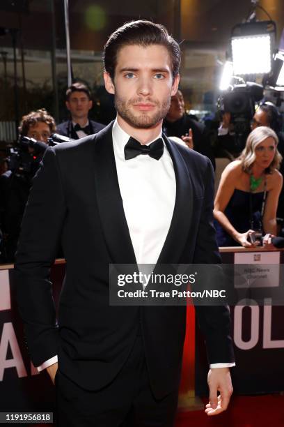 77th ANNUAL GOLDEN GLOBE AWARDS -- Pictured: David Corenswet arrives to the 77th Annual Golden Globe Awards held at the Beverly Hilton Hotel on...