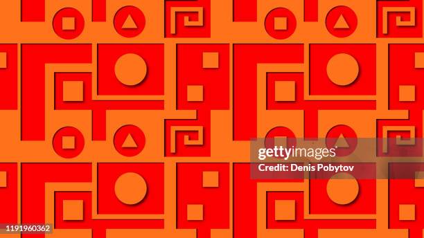 modern geometric embossed seamless pattern. - cobblestone wall stock illustrations