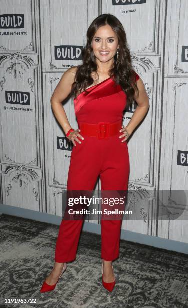Actress/author Danica McKellar attends the Build Series to discuss "Christmas at Dollywood" at Build Studio on December 04, 2019 in New York City.