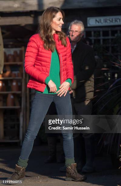 Catherine, Duchess of Cambridge joins families and children who are supported by the charity Family Action at Peterley Manor Farm on December 04,...