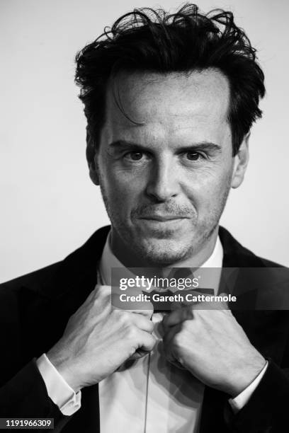 Andrew Scott attends the "1917" World Premiere and Royal Performance at the Odeon Luxe Leicester Square on December 04, 2019 in London, England.