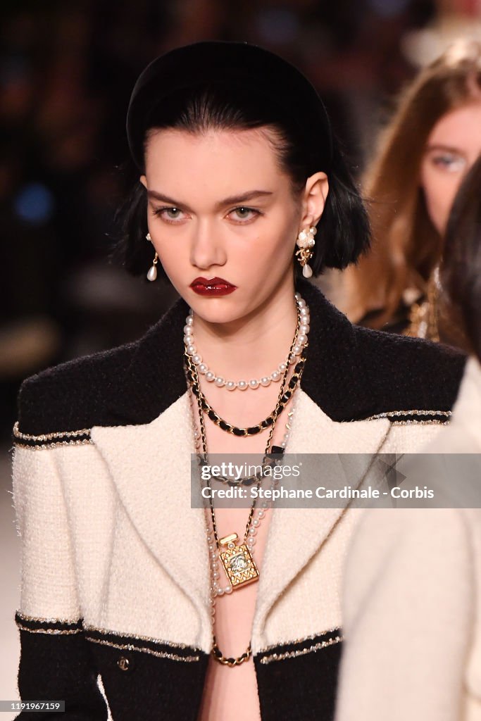 Chanel Metiers D'Art 2019-2020 : Runway At Le Grand Palais In Paris