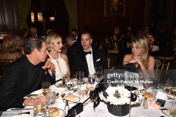 Allan Pollack, Mariana Jimenez, Ramon Reyes and Debbie Bancroft attend French Heritage Society's New York Gala - The Black & White Ball at Private...