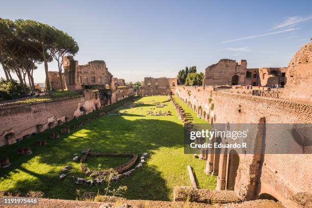 palatine hill of rome - palatine hill stock pictures, royalty-free photos & images