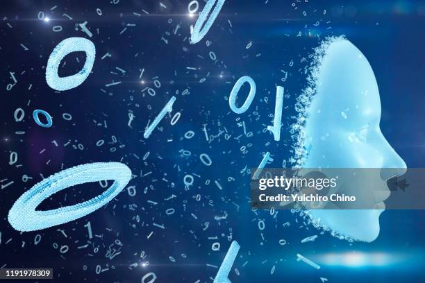 Robot Faces Using Coding Binary Code Transforming Ai Robot Face High-Res Stock Photo - Getty Images