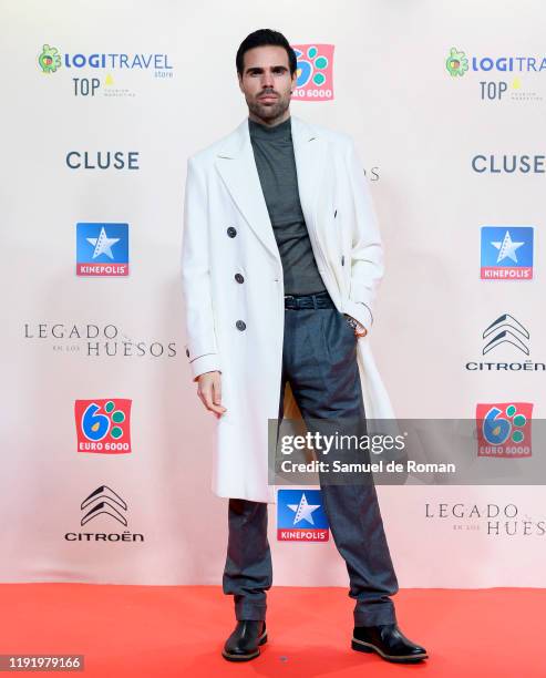 Spanish actor Ángel Caballero attends "Legado En Los Huesos" Madrid Premiere on December 04, 2019 in Madrid, Spain.