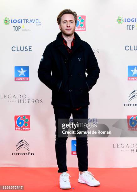Spanish actor Pablo Rivero attends "Legado En Los Huesos" Madrid Premiere on December 04, 2019 in Madrid, Spain.