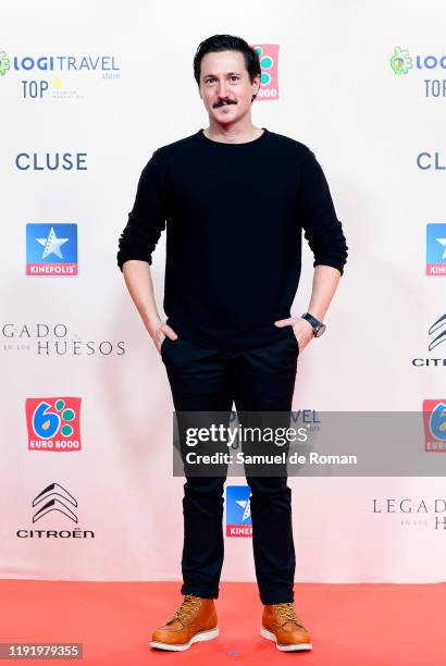 Spanish actress attends "Legado En Los Huesos" Madrid Premiere on December 04, 2019 in Madrid, Spain.