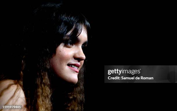 Spanish singer Amaia Romero attends "Legado En Los Huesos" Madrid Premiere on December 04, 2019 in Madrid, Spain.