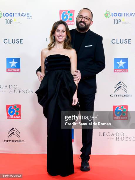 Spanish actress Marta Etura and Fernando Gonzalez attend "Legado En Los Huesos" Madrid Premiere on December 04, 2019 in Madrid, Spain.