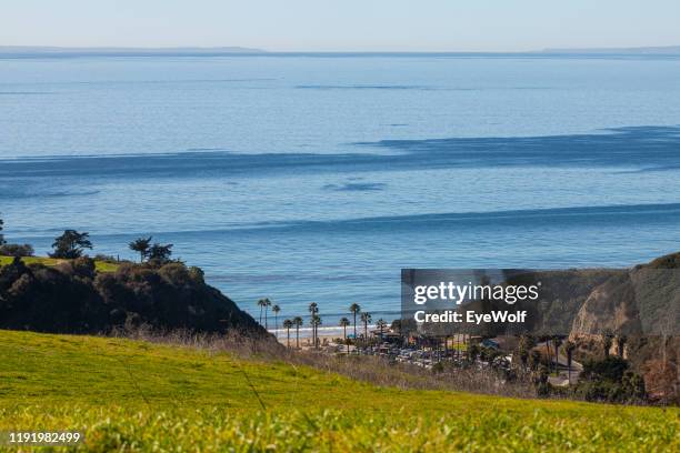 view of the ocean in santa barbara, california - santa barbara stock pictures, royalty-free photos & images