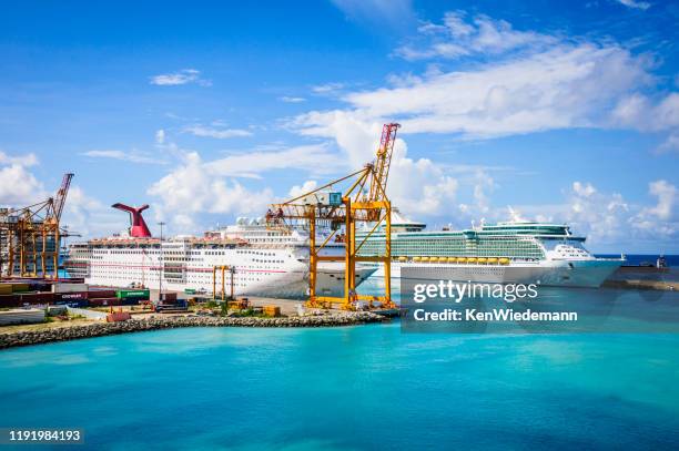 barbados cruise port - cruise ship dock stock pictures, royalty-free photos & images