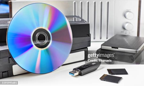 convert analog tapes, vhs/ cassettes, to digital - dvd stock pictures, royalty-free photos & images