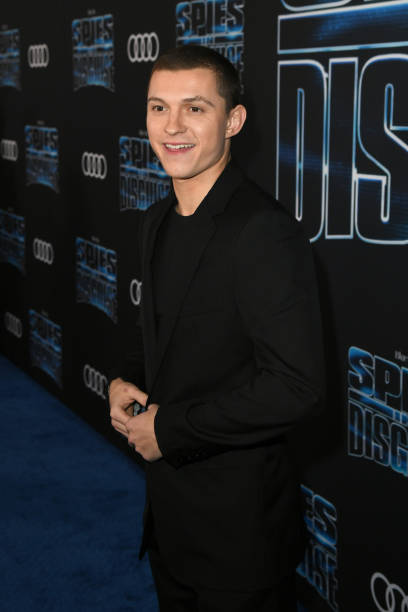 Tom Holland attends the premiere of 20th Century Fox's "Spies In Disguise" at El Capitan Theatre on December 04, 2019 in Los Angeles, California.
