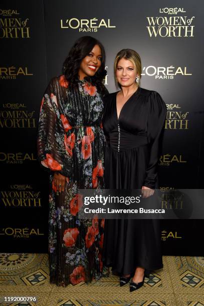 Anne Marie Nelson-Bogle and Cara Kamenev attend the 14th Annual L'Oréal Paris Women Of Worth Awards at The Pierre on December 04, 2019 in New York...