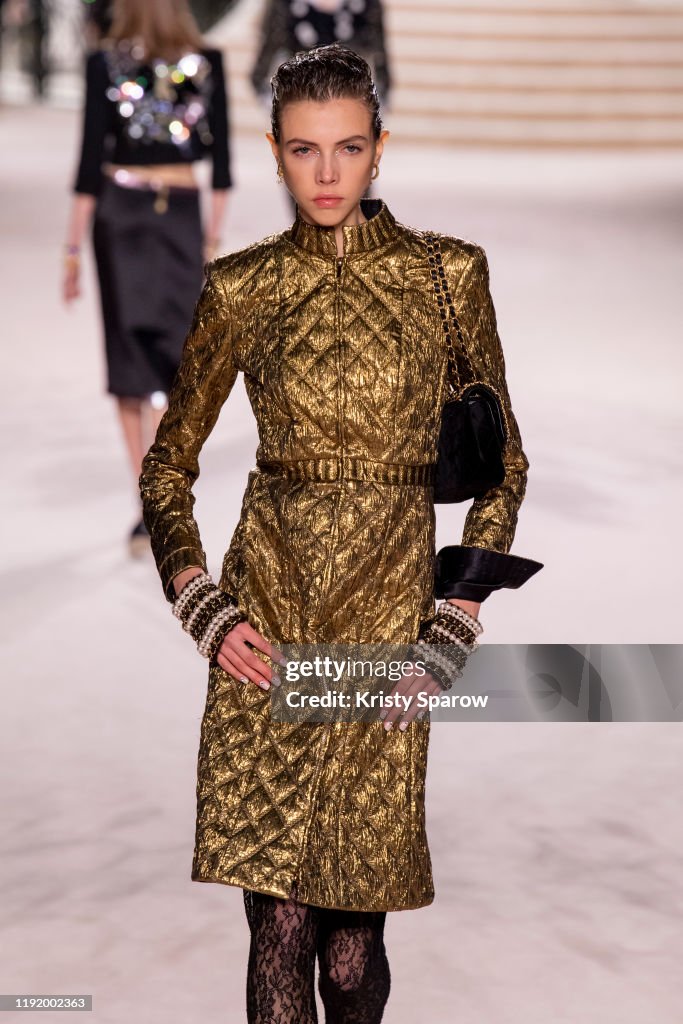 Chanel Metiers D'Art 2019-2020 : Runway At Le Grand Palais In Paris