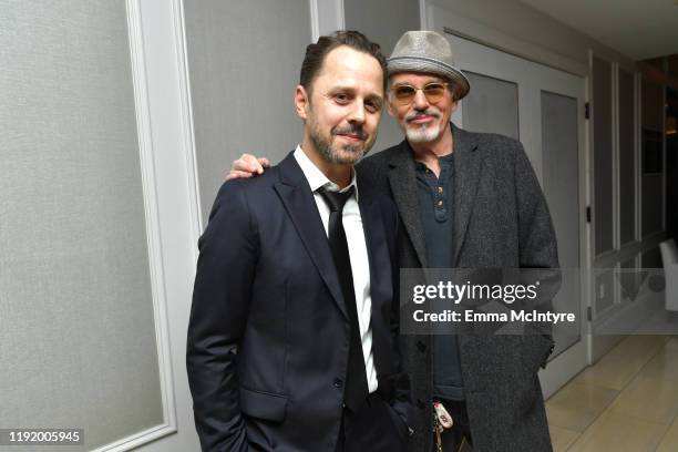 Actors Giovanni Ribisi and Billy Bob Thornton attend the special screening of Momentum Pictures' "A Million Little Pieces" at The London Hotel on...